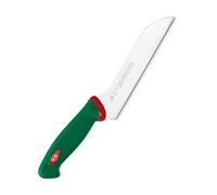Sanelli Ligne Premana Professional,Couteau Fromage Cm.18,Acier Inoxydable,Vert et Rouge,