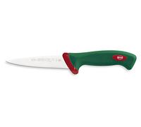 Sanelli Ligne Premana Professional,Couteau Saigner Cm.14,Acier Inoxydable,Vert et Rouge,