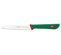 Sanelli Ligne Premana Professional,Couteau Tomate Cm.12,Acier Inoxydable,Vert et Rouge,23.0x1.5x2.5 cm