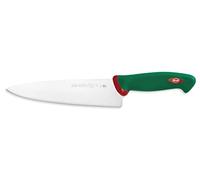 Sanelli Ligne Premana Professional,Couteau Tranchant Cm.21,Acier Inoxydable,Vert et Rouge,34x3x6 cm