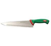 Sanelli Ligne Premana Professional,Tranchant Alveolé Cm.25,Acier Inoxydable,Vert et Rouge,38.0x3.0x6.5 cm