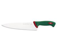 Sanelli Couteau Ligne Premana Professional – Lame 25 cm, Acier inoxydable, Vert et Rouge