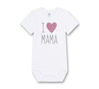 Sanetta 321850 - Body - uni - Mixte bébé - Blanc (White 10) - 3 mois (Taille fabricant: 62)