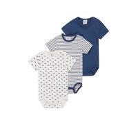 Sanetta Barboteuse / body bleu / blanc, Taille 86