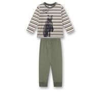 Sanetta - Boy's Cotton Pyjama 1/1 Set - Sous-vêtement - 128 - olive