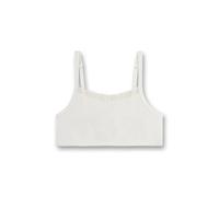 Sanetta Bustier Fille Blanc | Bustier Confortable et agréable pour Fille en mélange de Coton. sous-vêtements pour Filles, Blanc., 152