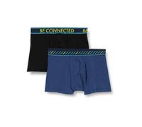 Sanetta Doppelpack Hipshort Super Black sous-vêtement, Schwarz, 140 Garçon