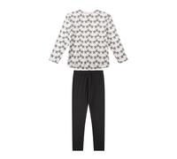 Sanetta Fille Pyjama, Long - Ados, Stars, Pyjama, Jersey Simple Noir