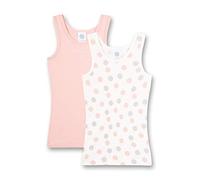 Sanetta Fille Unterhemd im Doppelpack Beige Singlet dans Un Double Pack, White Pebble, 140