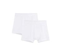 Sanetta Garçons Shorts en Pack Double en Coton Biologique - Made in Europe - Blanc (10), 140