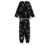 Sanetta - Kid's Pyjama Long AOP 245916 - Pyjama - 176 - super black