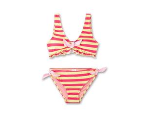 Sanetta Maillots de Bain | Bikini Confortable et Souple en mélange de Polyester recyclé pour Fille. Maillot de Bain pour Enfants, Jaune, 164