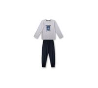 SANETTA Pyjama 2 pièces pour garçons, t-shirt à manches longues et pantalon gris clair | 176