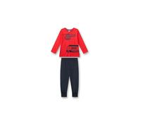 SANETTA Pyjama garçon 2 pièces, T-shirt à manches longues et pantalon rouge | 128