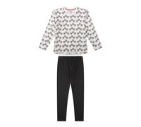 Sanetta Pyjama graphite / noir / blanc perle, Taille 164