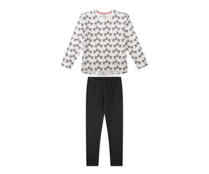 Sanetta Pyjama graphite / noir / blanc perle, Taille 164