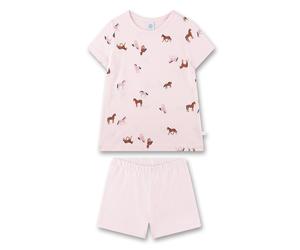 Sanetta Pyjama marron / rose / rose clair, Taille 128