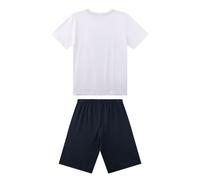 Sanetta Pyjama Pour Garçons, Court - Adolescents, Requins, Single Jersey