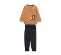 Sanetta Pyjama pueblo / brun foncé / noir / blanc, Taille 104