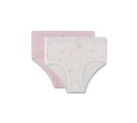 Sanetta Slip Rio pour Fille (Pack Double) Blanc Cassé et Rose | Culottes en Coton Durable de Haute Qualité | Lot de 2 sous-Vêtements, Beige, Taille 80