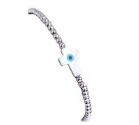 Sanetti Inspirations" Cross Evil Eye Bracelet