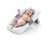 SANEWE Baignoire pliable pour bébé avec support, siège de bain pour nouveau-nés, dotée de ventouses antidérapantes. Indispensable pour les bébés de 0 à 6 mois. Idéal comme cadeau de naissance