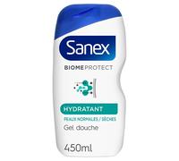 Sanex Biomeprotect Dermo Hydratant Gel Douche Prébiotique Respectueux du Microbiome Cutané 450 ml, 1 Unité