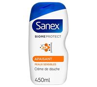Sanex Biomeprotect Dermo Sensitive Gel Douche Prébiotique Respectueux du Microbiome Cutané, 450ml