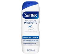 SANEX - Crème Douche Protectrice Prébiotique, Douceur et Hydratation pour Peaux Sensibles (Flacon 700 mL) - Le Lot De 3
