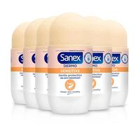 Sanex Dermo Sensitive Lot de 6 déodorants roll-on pour femme 50 ml