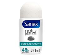 SANEX - Déodorant à Bille Natur Protect Extra Efficacité - Déodorant pour Homme et Femme à la Pierre d'Alun - Efficacité 48 h - Sans Alcool, Sans Colorants - 50 ml