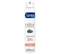 SANEX - Déodorant Natur Protect Peaux sensibles Pierre d'alun spray 24H Protection - 200ml