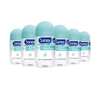 SANEX - Déodorant Roll-On - Anti-transpirant Derma Care+ Active Freshness - Longue Durée - Lot de 6 x 53ml