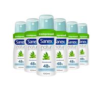 SANEX - Déodorant spray Natur Protect Bambou Bio Fresh Efficacy 48h - Protection longue durée contre les odeurs - Lot de 6 x 100ml