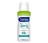 Déodorant sans sels d'aluminium Sanex Zéro 0% 48h spray compressé - 100ml