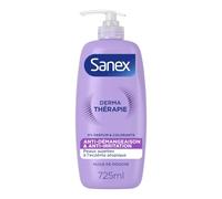 Sanex, Derma Thérapie, Huile de Douche Anti-Démangeaisons, Pompe 725 ml | Gel Douche corps pour peaux sujettes à l’eczéma atopique, Réduit les irritations en 3 jours, Hypoallergénique, Sans parfum