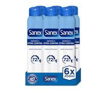 Sanex Dermo Extra Control Lot de 6 déodorants pour homme et femme 200 ml