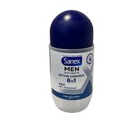 Sanex Dermo Men Antiperspirant Déodorant - Active Control Roll-On (50ml) - Paquet de 6
