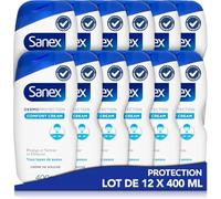 SANEX - Dermo Protection Crème Douche - Pour Toute la Famille* - Développée Avec des Dermatologues - Nettoie En Douceur, Hydrate & Protège - Rend La Peau Plus Résistante - Rétablir Le pH - 400mL x12