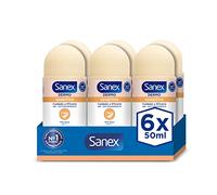 Sanex Dermo Sensitive Lot de 6 déodorants roll-on 50 ml anti-transpirants jusqu'à 48 h de protection contre la transpiration et les odeurs, doux pour les peaux sensibles, restaure le pH naturel de la