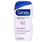 SANEX - Gel Douche BiomeProtect Micellar Comfort - Respectueux du Microbiome Cutané - Peaux Normales à Sèches - 400 ml