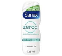 SANEX - Gel douche Hydratant Zéro % - Tous Types de Peau - Gel Douche - 725 ml