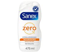 SANEX - Gel Douche Hypoallergénique Apaisant, Soin Doux pour Peaux Sèches (Flacon 475 mL) - Le lot de 3