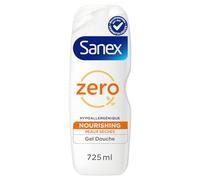 SANEX Gel douche Nourrissant Zero% pour peaux sèches - Offre jusqu'à 8h d'Hydratation - le flacon de 725 ml