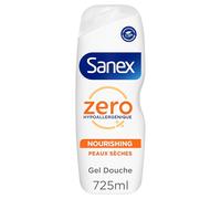 SANEX - Gel Douche Zero% Nourissant - Pour toute la famille - Hypoallergénique Sans Sulfates ni Savon - Triple Hydratation - 725ml