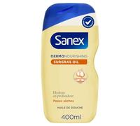 SANEX - Huile de Douche Hydratante pour Peaux Sèches, Confort Surgras et Douceur Intense (400mL) - Le lot de 3