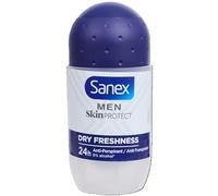 Sanex Men - Lot de 6 déodorants roll-on/skin Protect anti-transpirant - Dry Freshness - 55 ml