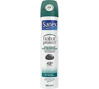 SANEX - Spray Déodorant Natur Protect Extra Efficacité - Déodorant pour Homme et Femme à la Pierre d'Alun - Efficacité 48 h - Sans Alcool, Sans Colorants - 200 ml - Lot de 2