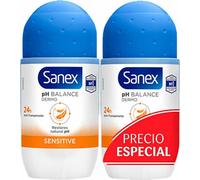 Sanex Ph Balance Dermo Sensitive Double Roll On Deodorant 2x50ml