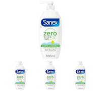 SANEX- Pompe Gel douche Zéro Baby Kids - Sans savon - Pour les peaux délicates - Bébé et Enfant - 700ml (Lot de 4)